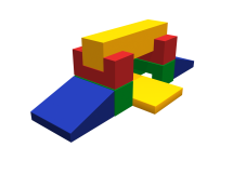 Мягкий спортивный модуль «Брус»