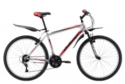 Велосипед Challenger Agent 26 серебристо-красный 16''