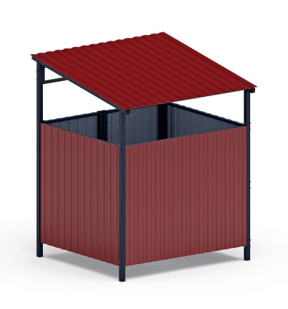 Навес контейнерной площадки для мусора (1 секция) МФ 55.02.02.1-04, фото 4