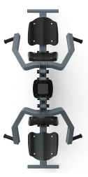 Жим от груди двойной (серый) - Уличный тренажер двойной - СТ 030-13.И1, фото 5
