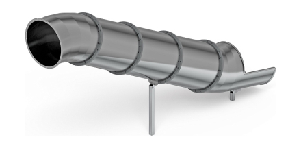 Горка тоннельная прямая 2000 нержавеющая сталь SNSР 2000.764, фото 4