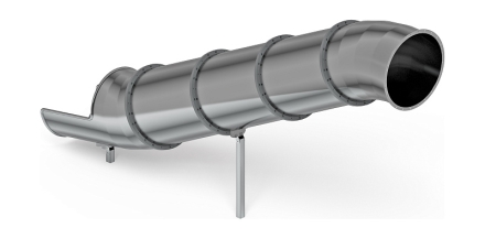 Горка тоннельная прямая 2000 нержавеющая сталь SNSР 2000.764, фото 3