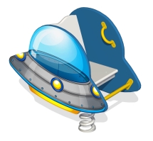 Качалка на пружине НЛО КБ-20Х для игровой площадки