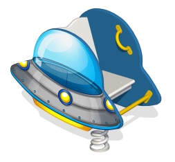 Качалка на пружине НЛО КБ-20Х для игровой площадки, фото 1