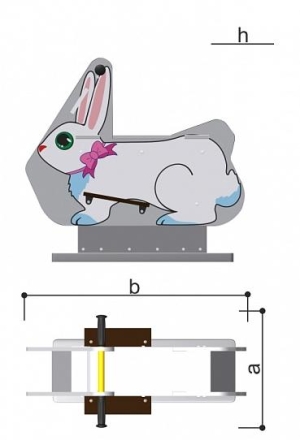 Качалка Romana 108.32.00 для детской площадки, фото 2