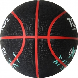 Мяч баск. &quot;TORRES Game Over&quot; B02217, р.7, резина, нейлон. корд, бут. кам., черный, фото 3