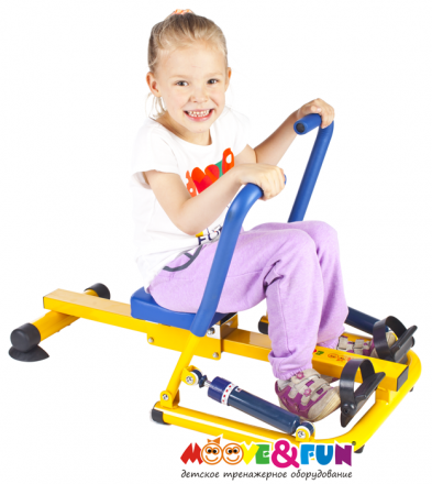 Детский гребной тренажер с двумя рукоятками, фото 9