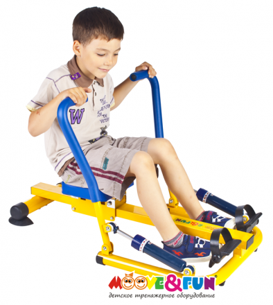 Детский гребной тренажер с двумя рукоятками, фото 11