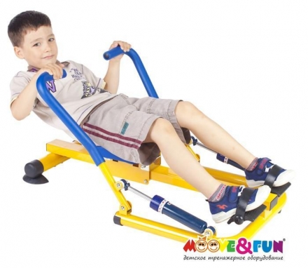 Детский гребной тренажер с двумя рукоятками, фото 2