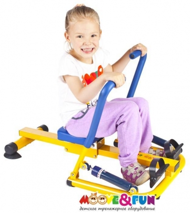 Детский гребной тренажер с двумя рукоятками, фото 3