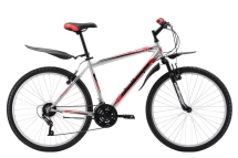 Велосипед Challenger Agent 26 серебристо-красный 18''