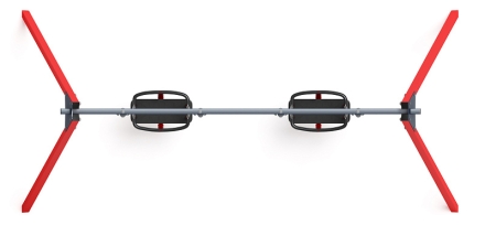 Качели двойные М2 - ИО 12.М.04.04.03-01, фото 5