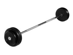 Штанга неразборная &quot;Barbell&quot; с чёрными дисками d 25 мм, 30 кг