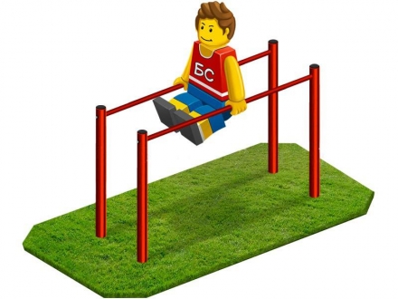 Брусья гимнастические под бетонирование, разборные, фото 1