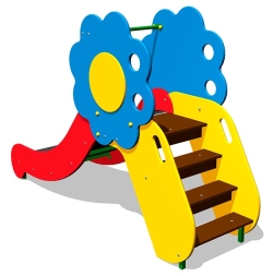 Детская горка Цветик Г042 H=650 для игровых площадок, фото 2