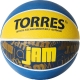 Мяч баск. &quot;TORRES Jam&quot; арт.B02043, р.3, резина, нейлон. корд, бут. кам., син-желт-голубой