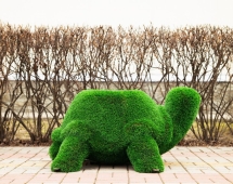 Топиари Черепаха с кашпо Мили - газон Eco