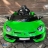 Электромобиль Lamborghini Aventador SVJ A333MP зеленый