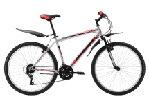 Велосипед Challenger Agent 26 серебристо-красный 20''