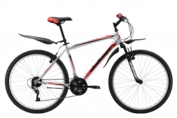 Велосипед Challenger Agent 26 серебристо-красный 20''