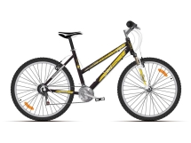Велосипед Stark'15 Luna черный/желтый 14,5&quot;