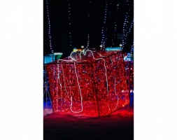 Световая фигура Подарок (диаметр 0,5 м), фото 1