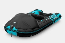 Gladiator C 420 AL ACTIVE Черно-бирюзовый моторная лодка ПВХ Алюминиевый пайол