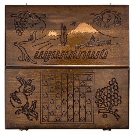 Нарды резные "Хайастан" 50, Haleyan, фото 6