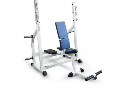 Скамья-стойка для жима штанги сидя Barbell МВ 2.14 белый, фото 1