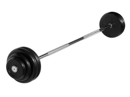 Штанга неразборная &quot;Barbell&quot; с чёрными дисками d 25 мм, 32,5 кг