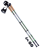 Палки для скандинавской ходьбы Rainbow, 77-135 см, 2-секционные, чёрный/ярко-зелёный