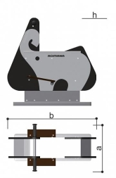 Качалка одноместная Romana 108.29.00-05 для детской площадки, фото 3