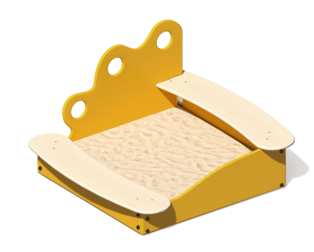 Песочница ПС-64 для детской площадки, фото 1