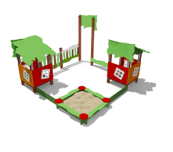 Песочный дворик Опушка ВСТ 5633 без горки для детской площадки, фото 1