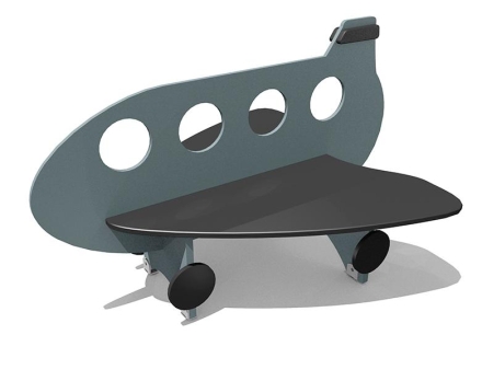 Скамейка детская Самолет ВСТ 5795 для игровой площадки, фото 2