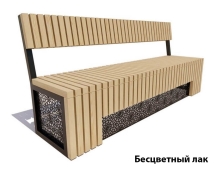 Парковая скамейка Восток, 2 м Лиственница