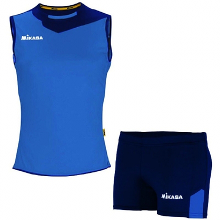 Форма волейб. жен. &quot;MIKASA&quot;, арт. MT244-0100-XXL, р.XXL, 100% полиэстер, темносине-синий, фото 1