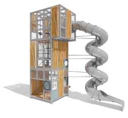 Игровой комплекс Эко Кубус VST 4507/4 для детской площадки, фото 1