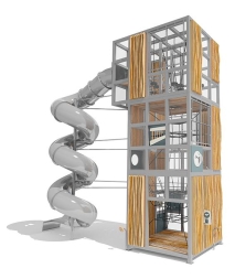 Игровой комплекс Эко Кубус VST 4507/4 для детской площадки, фото 2