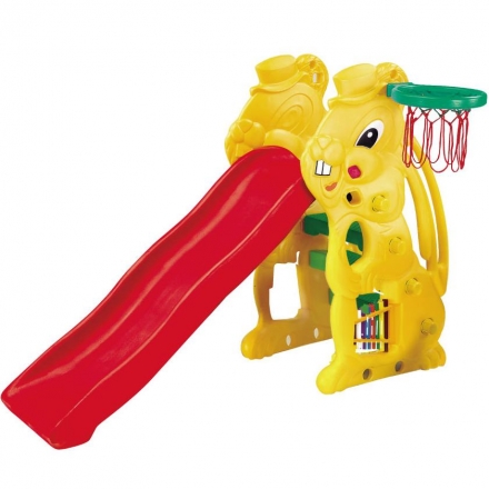 Горка Ching-Ching SL-07 Заяц+ баскетбольное кольцо, фото 1