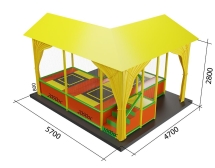 Уличная батутная арена