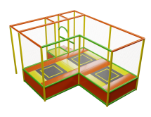 Уличная батутная арена