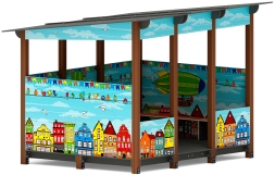 Теневой навес (Город) МФ 78.31.24-01, фото 1 Теневой навес (Город) МФ 78.31.24-01, фото 1