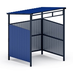 Навес контейнерной площадки для мусора (1 секция) МФ 55.02.03.1-03, фото 1