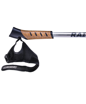 Палки для скандинавской ходьбы Rainbow, 77-135 см, 2-секционные, серый/белый, фото 4