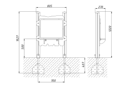 Развивающий элемент Стенка для рисования РЭ028 для детской площадки, фото 3