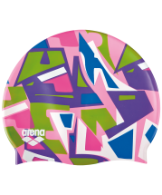 Шапочка для плавания Print Jr Jumble/Pink, силикон, 94171 910