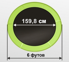 ARLAND Батут 6FT с внутренней страховочной сеткой и лестницей (Light green), фото 2