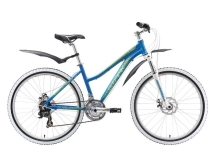 Велосипед Stark'16 Chaser Lady Disc сине-желтый 16&quot;