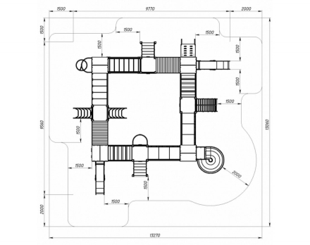 Детская игровая площадка Остров детства (Эко) H=1200 H=2000 ДИК 2.01.8.02-12, фото 4